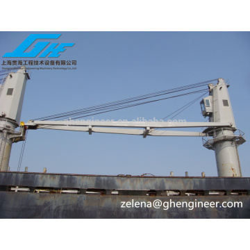 Hydraulic marine crane